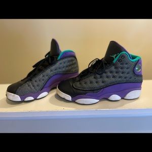 RETRO JORDAN 13 ‘Violet Teal’ Gently worn Youth size 6.5